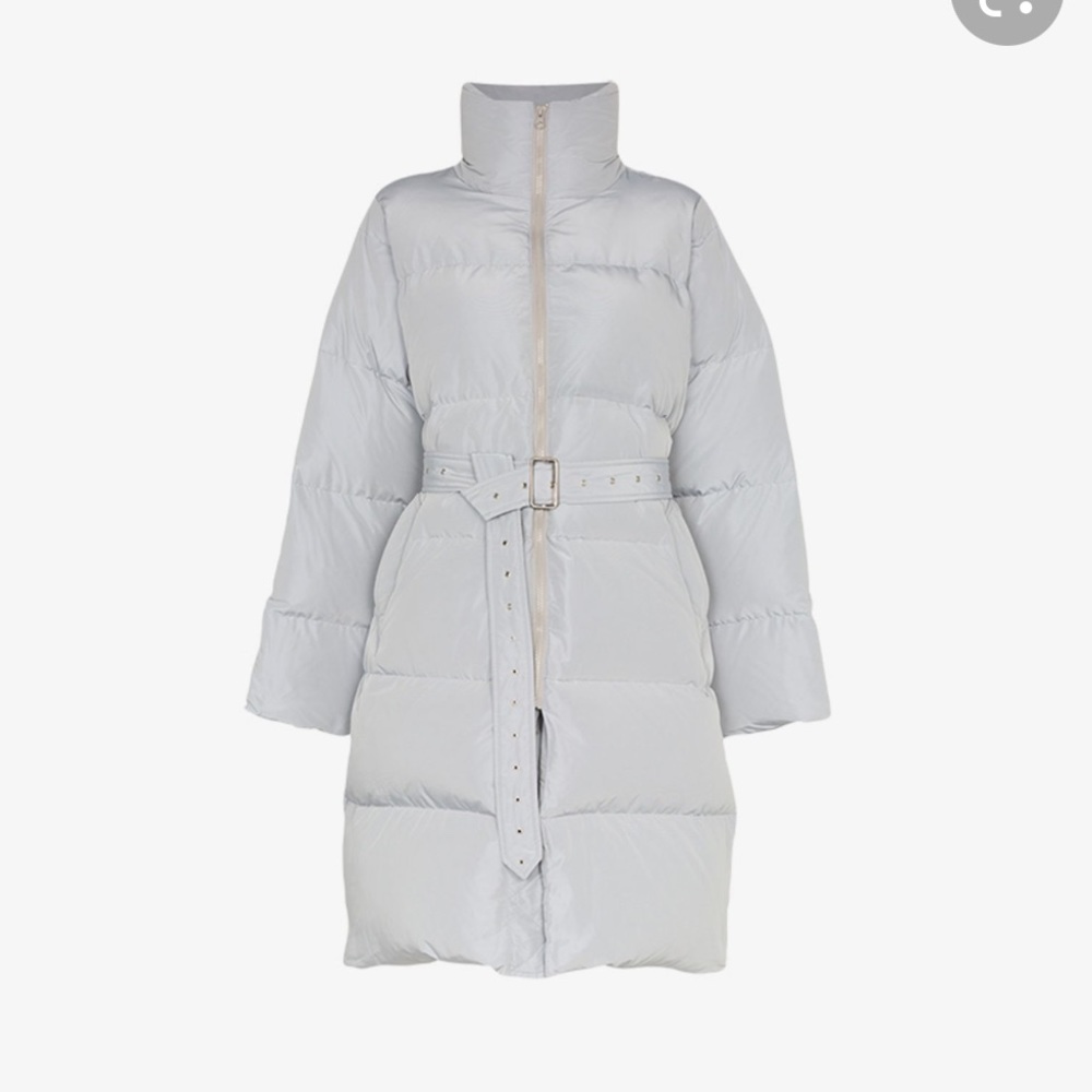 Blindness Belted Mid-Length Puffer Coat